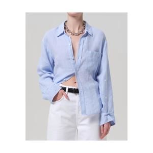 NEW CITIZENS OF HUMANITY kayla shrunken top in glint